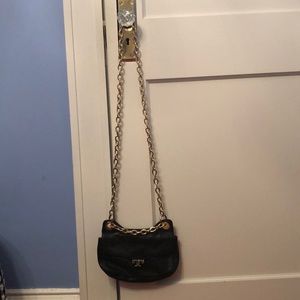 Tory Burch Black Leather Crossbody Purse